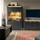 image 4 of Genoa Coffee Table 1 Drawer in Black Matt/Gold