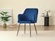 image 2 of Charlotte Velvet Comfort Dining Chairs - Set of 2 | Blue