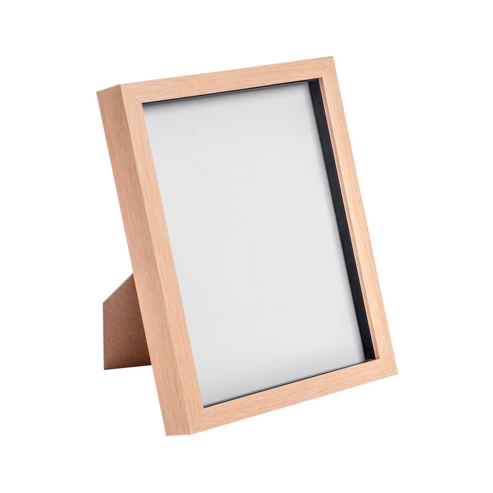 image 1 of Nicola Spring 3D Box Photo Frame - 8 x 10" - Light Wood