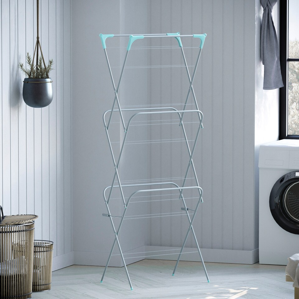 image 1 of Home Vida 3 Tier Clothes Airer Freestanding Drying Rack
