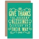 image 1 of Quote Motivation Unknown Blessings Native American Quote Card