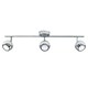 image 4 of ValueLights Mini Retro 3 Way Silver Eyeball Chrome Spotlight