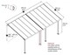 image 3 of Patio Cover Olympia 3 x 6.10 Clear - Polycarbonate - L619 x W300 x H305 cm - White | White