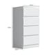 image 3 of FWStyle Stora 4 Drawer Chest of Drawers - Matt White
