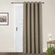 image 2 of Amberley Eyelet Thermal Door Curtain 66" x 84" - Earth