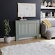 image 1 of Vida Designs Chelsea Radiator Cover Painted MDF Slatted Cabinet, Grey, 112cm