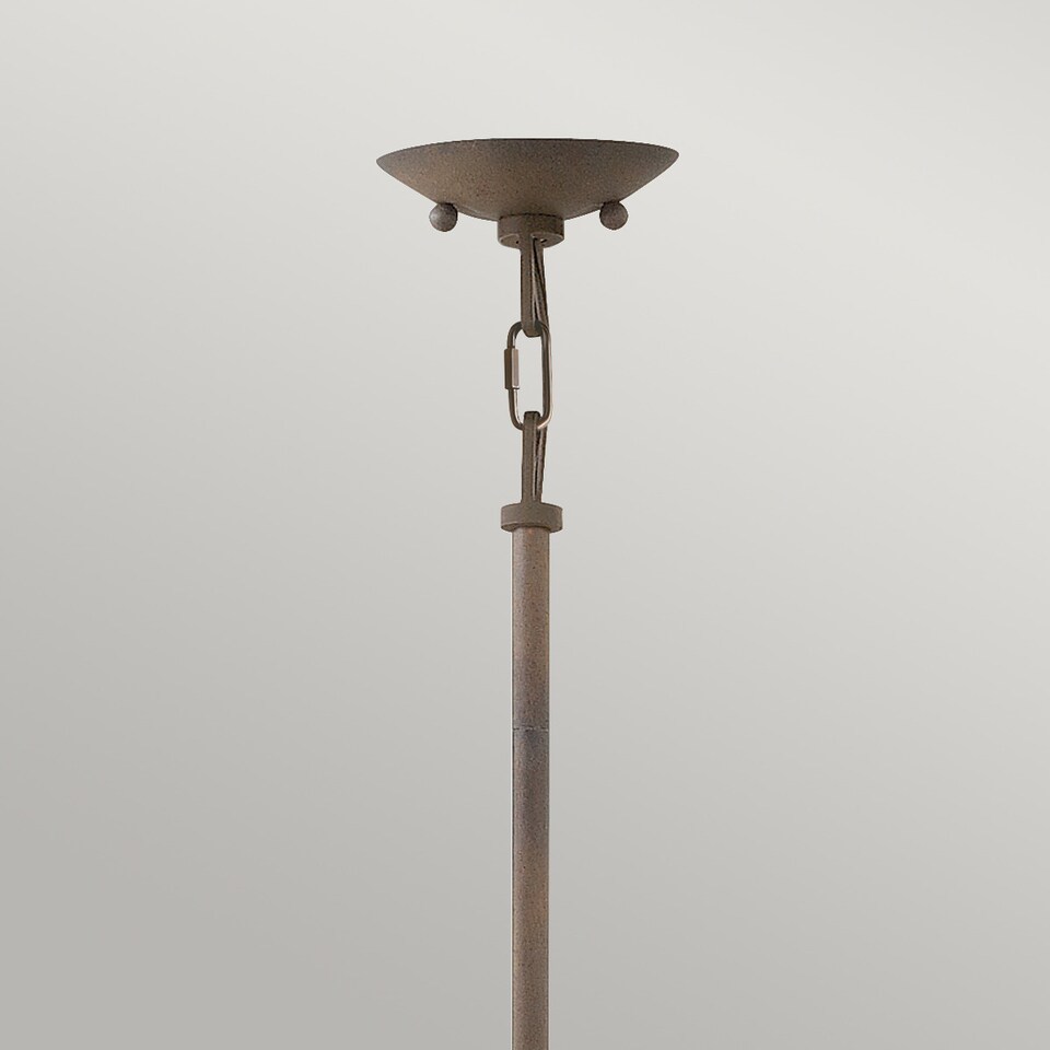 image 1 of Carson 3 Light Outdoor Ceiling Pendant Light Iron IP44, E14
