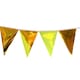 image 1 of Metallic Gold Party Bunting 10m with 20 Pennants