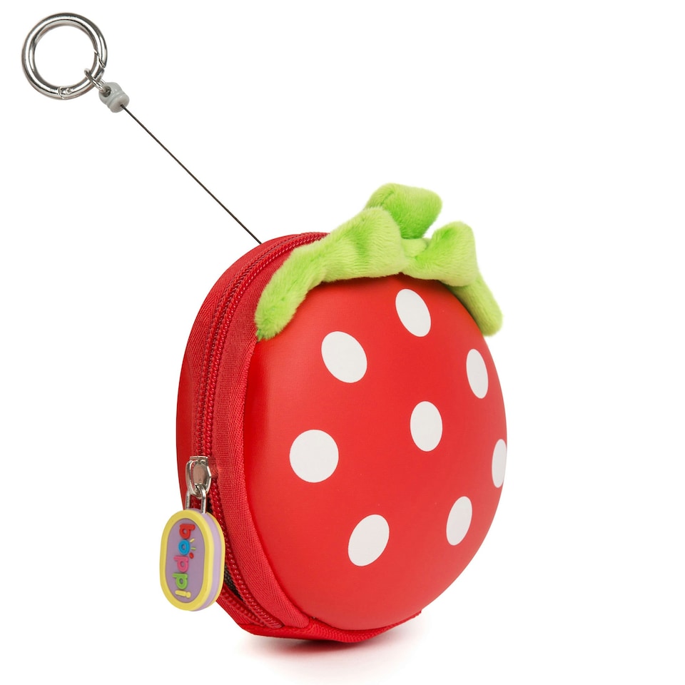 image 1 of boppi Tiny Trekker Keychain Pouch - STRAWBERRY