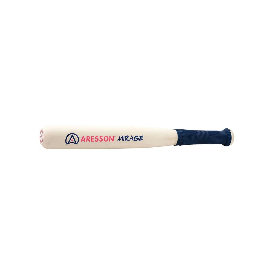 image 1 of Aresson Mirage Rounders Bat - Cream/Blue - 18in