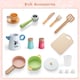 image 8 of COSTWAY Kids Kitchen Playset Toddlers Wooden Pretend Play Kitchen Toy