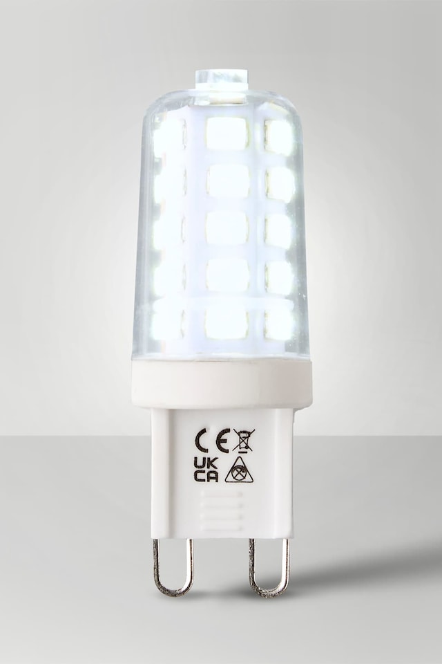 image 1 of ValueLights G9 Pack of 3 3W Capsule Cool White LED Bulbs | Clear