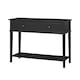 image 2 of Franklin Console Table with 2 Drawers Black Black | Black