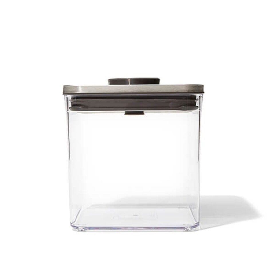 image 1 of OXO Good Grips Steel POP Big Square Short 2.6L Storage Container