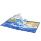 image 4 of Dolphin Ocean Leap 3D Pop-Up Greeting Card