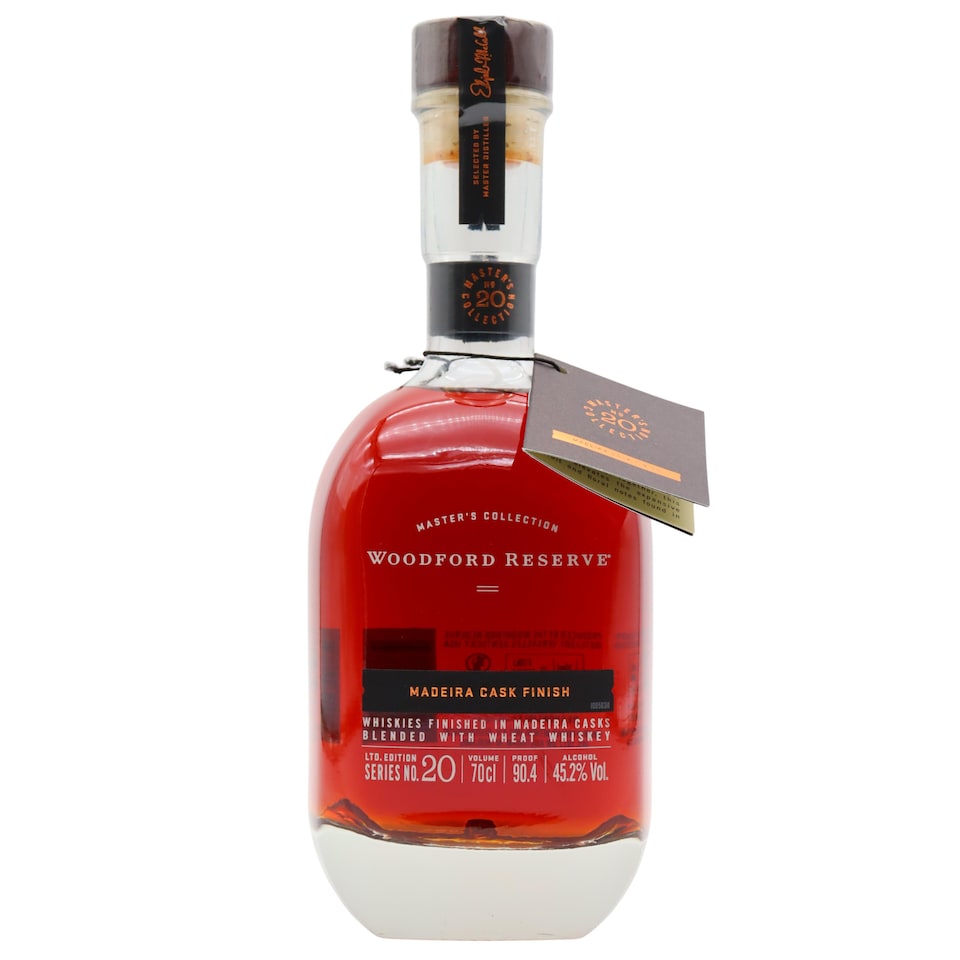 image 1 of Woodford Reserve - Master's Collection - Madeira Cask Finished Bourbon Whiskey | Clear | rich, dried fruit and nutty flavors with hints of dark cherries, raisins, and toasted oak | 1