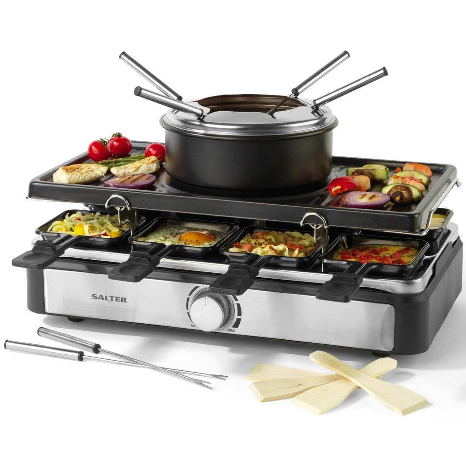 image 1 of Salter Electric Raclette Grill & Fondue