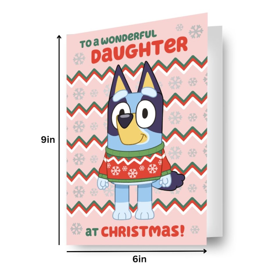 image 1 of Bluey Daughter Christmas Card
