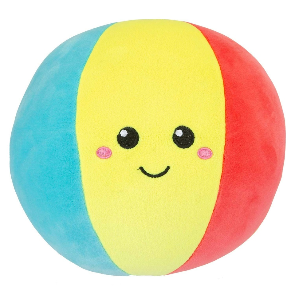 image 1 of Beach Ball Soft Toy Cute Plushie Huggable Cuddly Stuffed Toy 27cm Multi