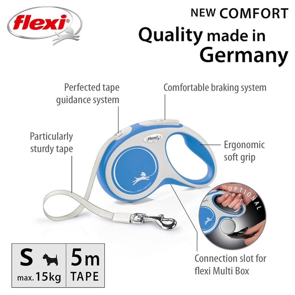 image 1 of Flexi New Comfort Tape S Blue 5m 1-15kg