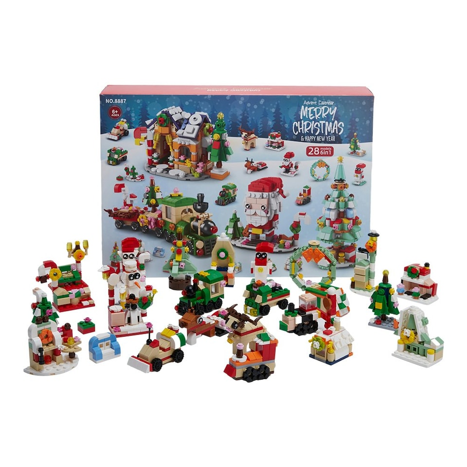 image 1 of Living and Home Christmas Advent Calendar Building Block Blind Box