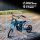 image 7 of HOMCOM 24V Kids Electric Motorbike with Twist Grip Throttle, Music, Horn - Blue