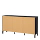 image 4 of Madrid Sideboard 2 Doors 3 Drawers in Matt Black