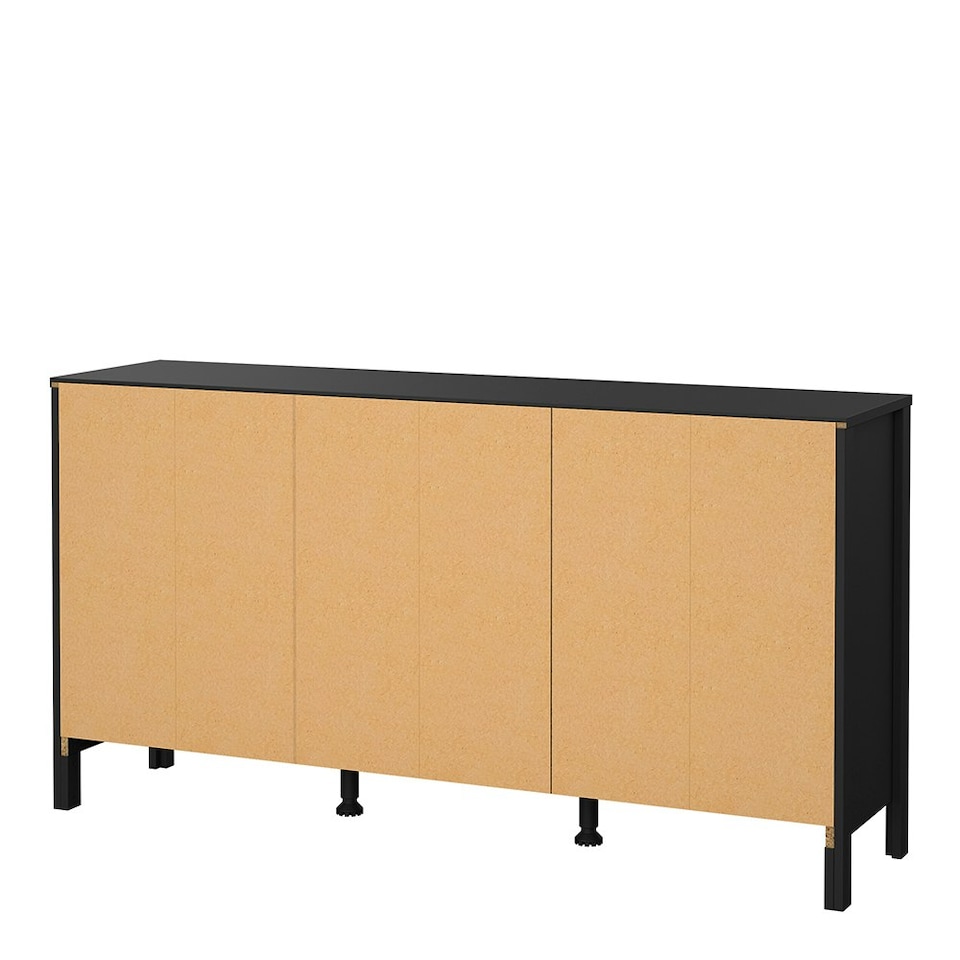 image 1 of Madrid Sideboard 2 Doors 3 Drawers in Matt Black