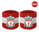 image 1 of Liverpool FC Cotton Wristband (Pack of 2) - Red/White - One Size