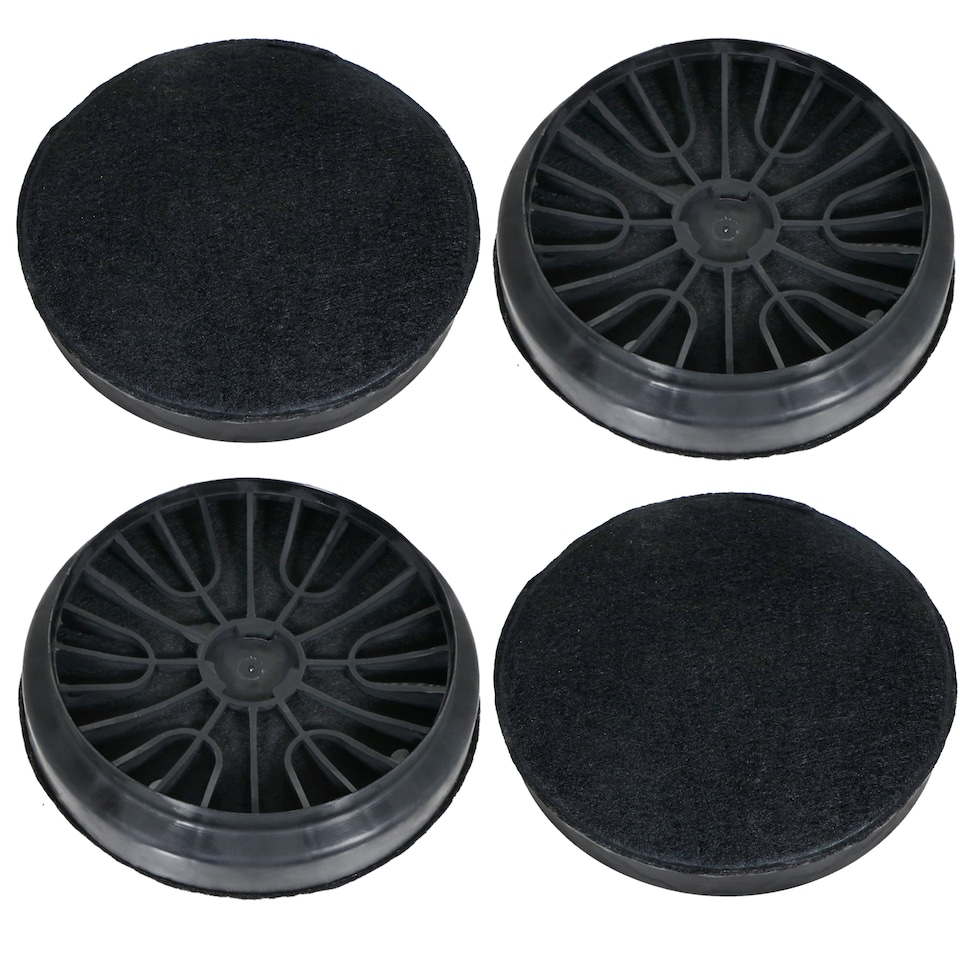 image 1 of SPARES2GO Carbon Filters for Bosch DWP66BC DWW06 DWW09 Cooker Hood 00796390 DHZ5276 x 4