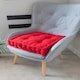 image 4 of Seat Pad Cushion Booster 100% Cotton Cover Extra Thick 10cm 45cm Square