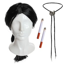 Hitman Accessory Set - Wig, Cigarettes and Bootlace Tie Multi | One Size