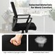 image 8 of COSTWAY Home Office Chair Ergonomic Desk Chair Black Black