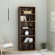 image 4 of Essential Wide 5 Shelf Bookcase in Vintage Oak