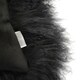 image 3 of SNUGRUGS Mongolian Sheepskin Cushion - Large Square - 60cm x 60cm | Black | 60 x 60cm