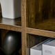 image 8 of HOMCOM Cubic Cabinet Bookcase Storage Shelves for Home Office, Rustic Brown
