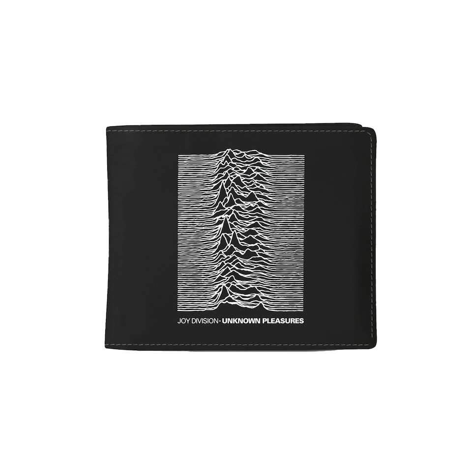 image 1 of Rocksax Joy Division Wallet - Unknown Pleasures Black