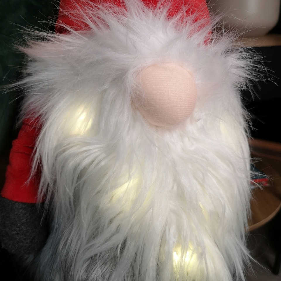 image 1 of 90cm Light up Standing Bobbly Glo-Bert Plush Christmas Gonk Decoration in Red