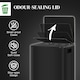 image 5 of HOMCOM 2 x 25L Double Kitchen Bin, Pedal Bin with Soft-Close Lid, Black 