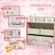 image 5 of ZONEKIZ Kids Storage Unit, Childrens Toy Storage Organiser, with 6 Fabric Bins 