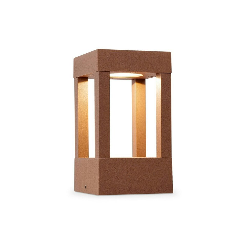 Agra 20cm Outdoor Pedestal Light Brown 2700K IP55