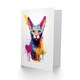 image 2 of Devon Rex Lover Gift Pet Portrait Purple Art Card