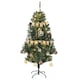 image 1 of HOMCOM 5ft Artificial Christmas Tree with LED Lights, Decoration, Auto Open