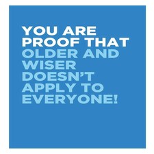 Spoken In Jest, Birthday Card for Him, "You Are Proof" Male Birthday Card, Funny Birthday Card for Him