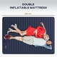 image 3 of Outsunny Double Air Bed Inflatable Mattress, 195 x 140 x 10cm, Blue
