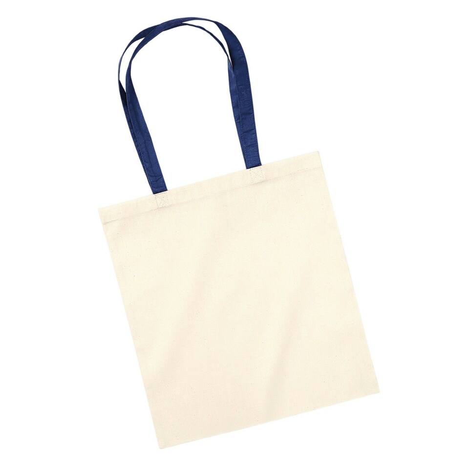 image 1 of Westford Mill Bag 4 Life Contrast Handle Tote - Natural/French Navy - One Size 