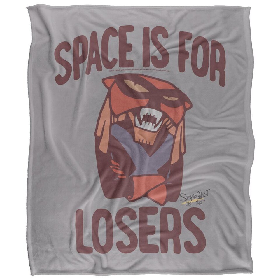 image 1 of Space Ghost Space Is For Losers Silky Supersoft Blanket | Multi | Multicoloured | One Size | 1