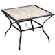 image 1 of Outsunny Garden Table with Parasol Hole with PC Board Tabletop for 4