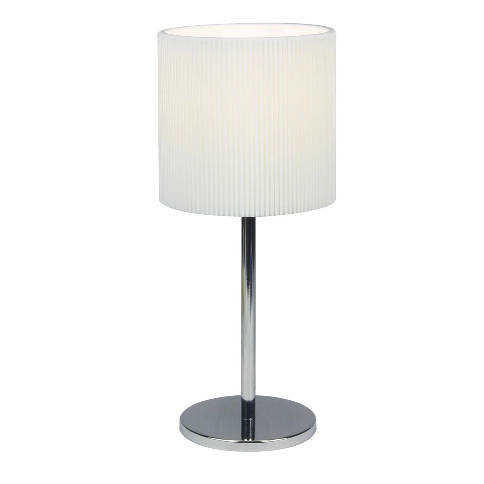 image 1 of White Pleated 15cm Table Lamp Shade | White | Small | 1