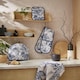image 4 of Ulster Weavers Willow Toile Double Oven Glove Blue